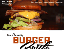 Tablet Screenshot of lbburgerbar.com